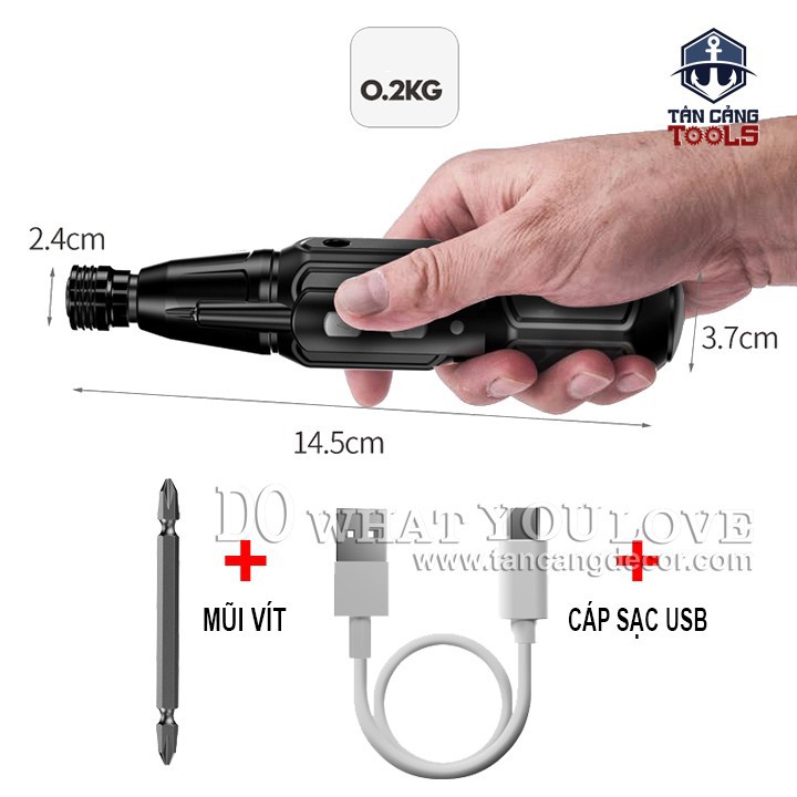 Máy Vặn Vít Điện Tử Sạc USB Komax 4.2V