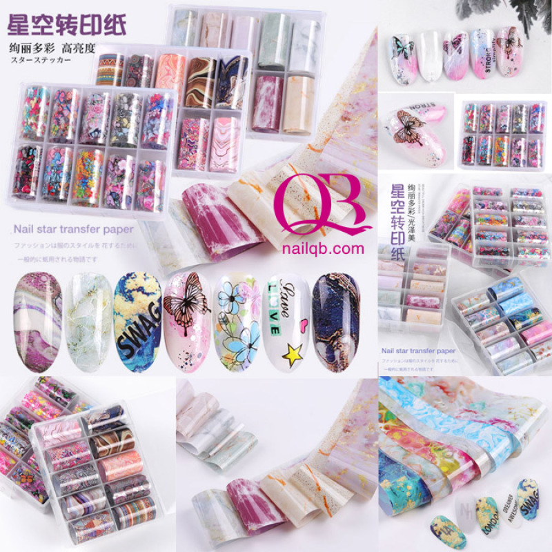 Foil trang trí móng mã TZ0284