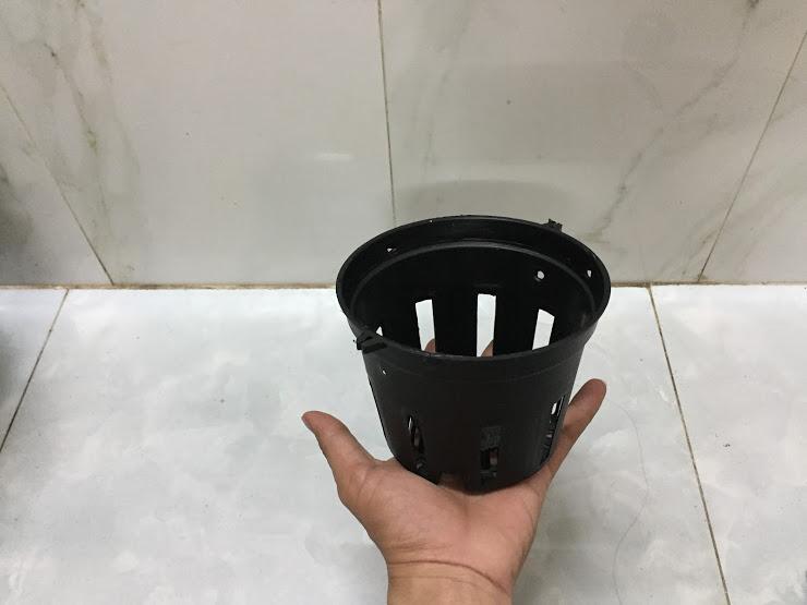 combo chậu nhựa đen size 14cm=10cai