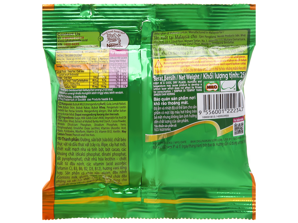 Socola viên MILO Nuggets 25g