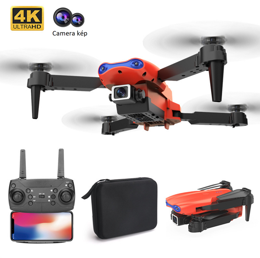 Flycam giá rẻ - bộ flycam điều khiển từ xa k3 với camera 4k, gấp gọn kết nối trực tiếp điện thoại