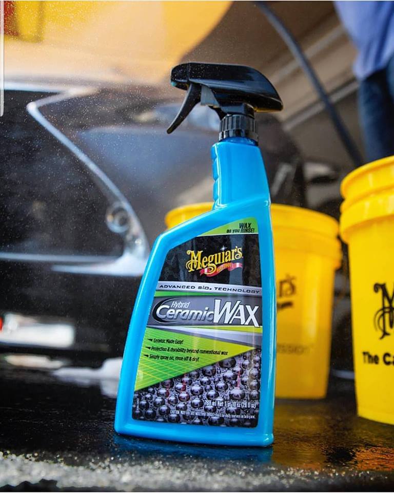 Meguiars Dung dịch wax bóng sơn xe cao cấp công nghệ Ceramic - Hybrid Ceramic Wax - G190526 - 768ml Tạo hiệu ứng lá sen & độ bóng cao