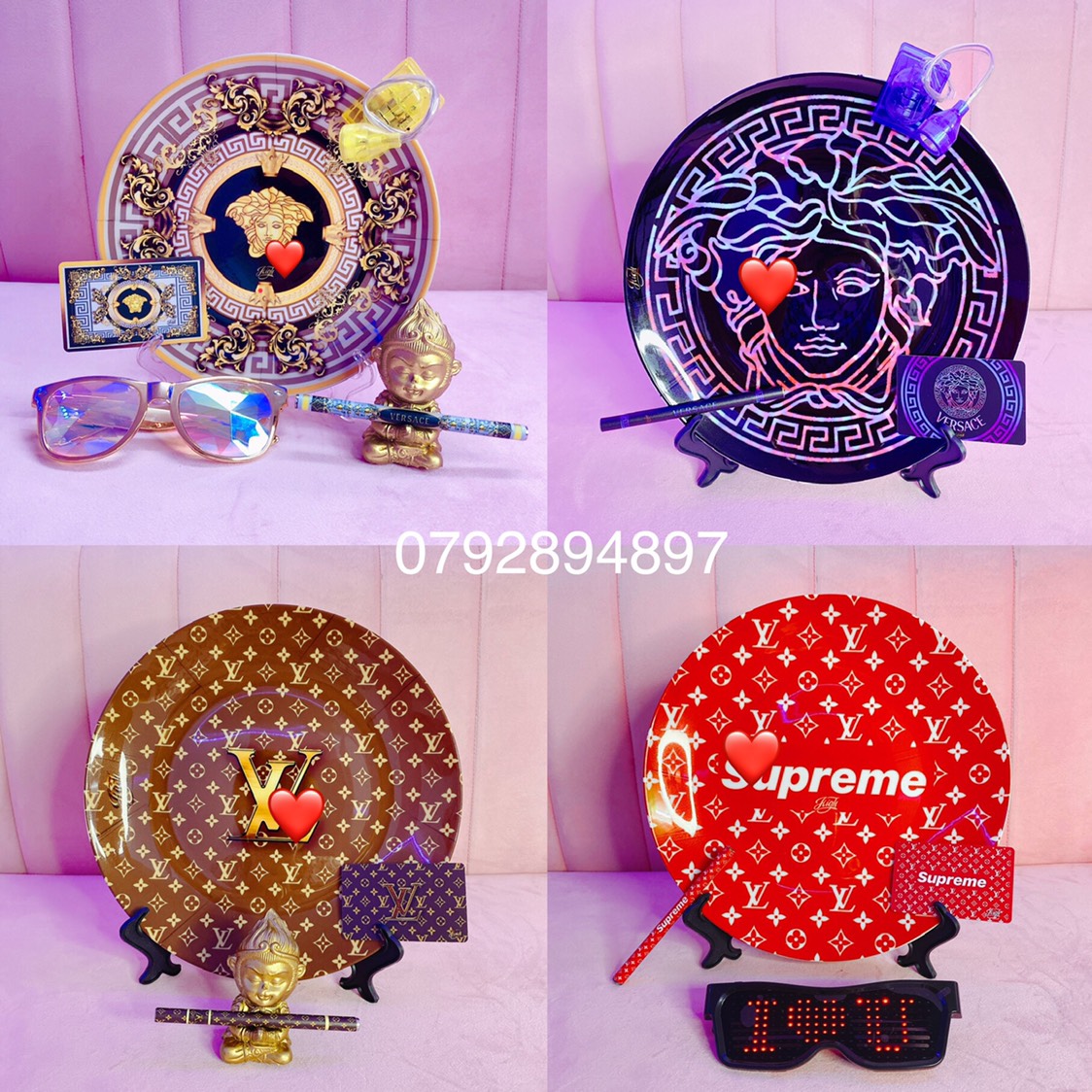 [HCM]đĩa xào ke lv tiệc trang trí decor