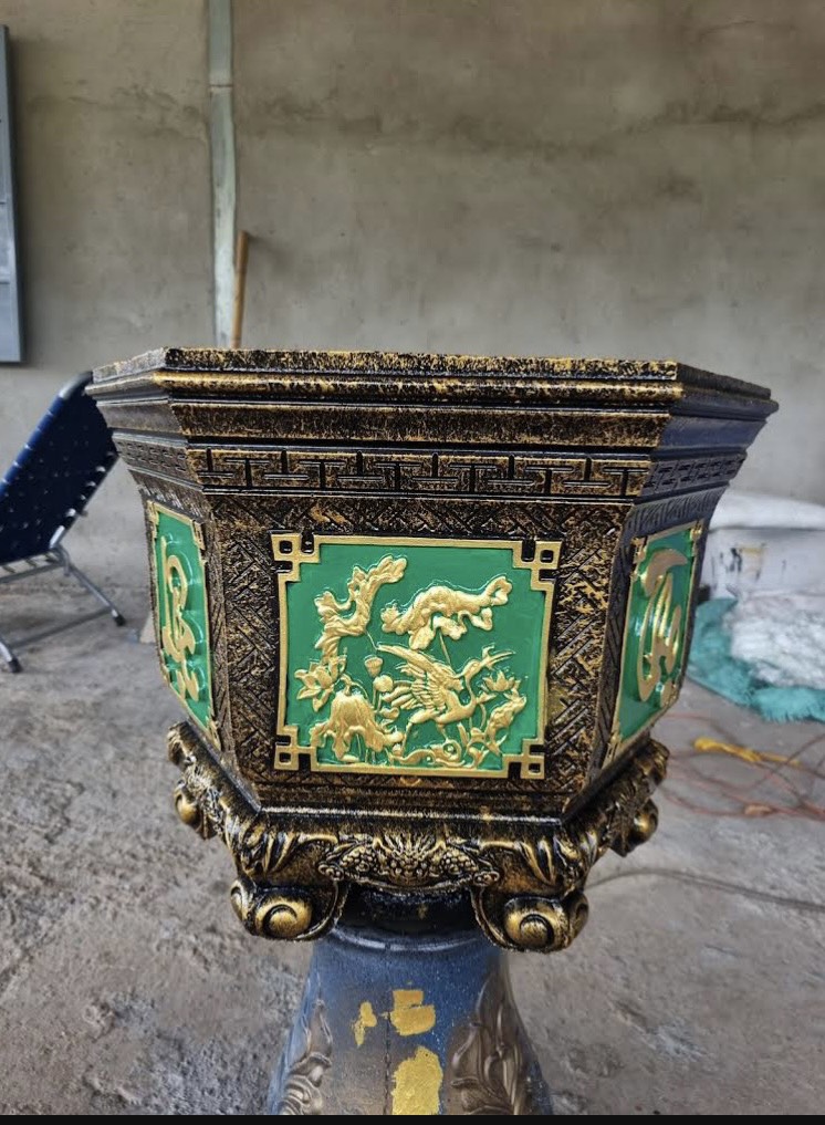 Khuôn chậu lục giác 48 chân liền nhựa abs mới