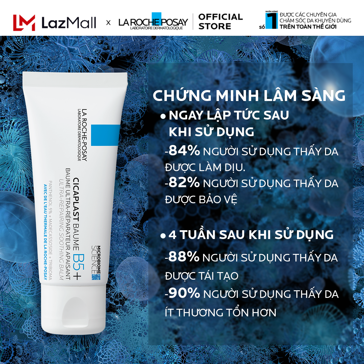 Kem dưỡng hỗ trợ làm dịu & phục hồi da La Roche-Posay Cicaplast Baume B5+ 100ml