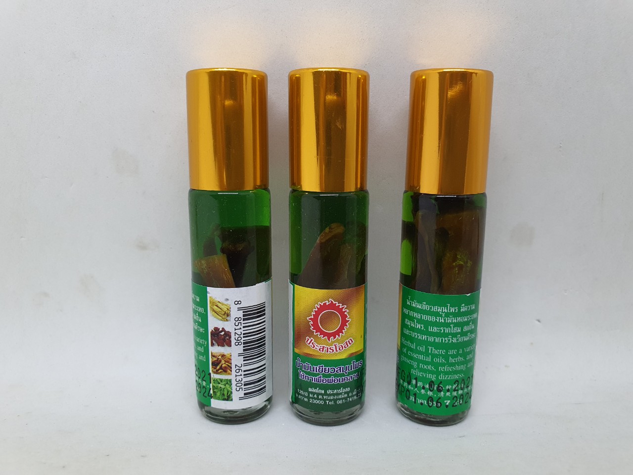 Dầu lăn mặt trời nhân sâm nước xanh hàng nội địa chính hãng thái lan 8 ml - thanhlongmarket