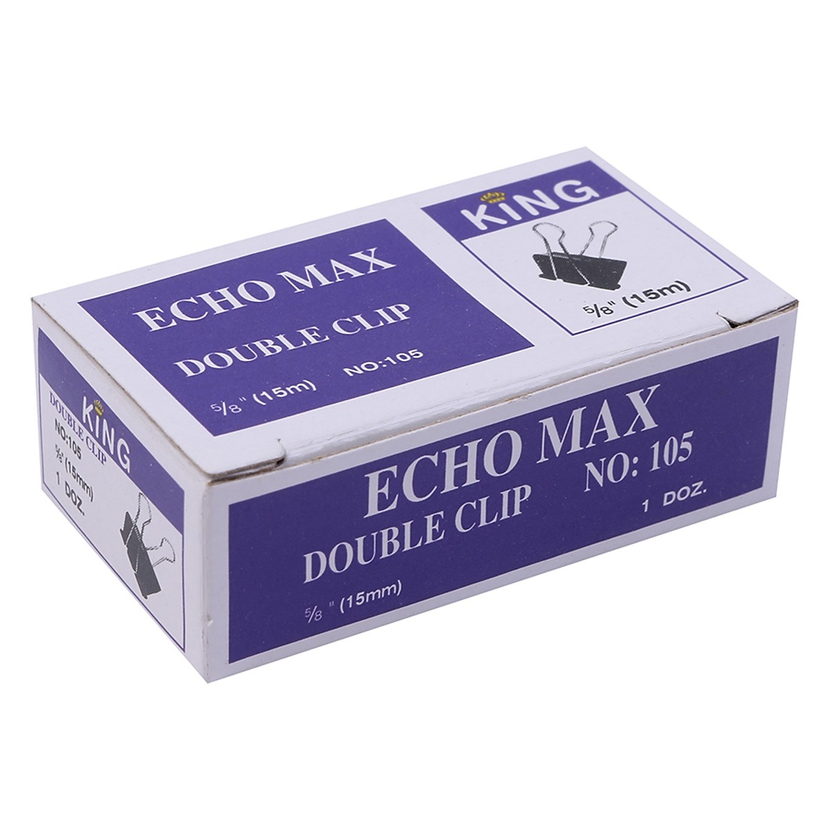 Bộ 2 Hộp Kẹp Bướm ECHO Double Clip 15mm