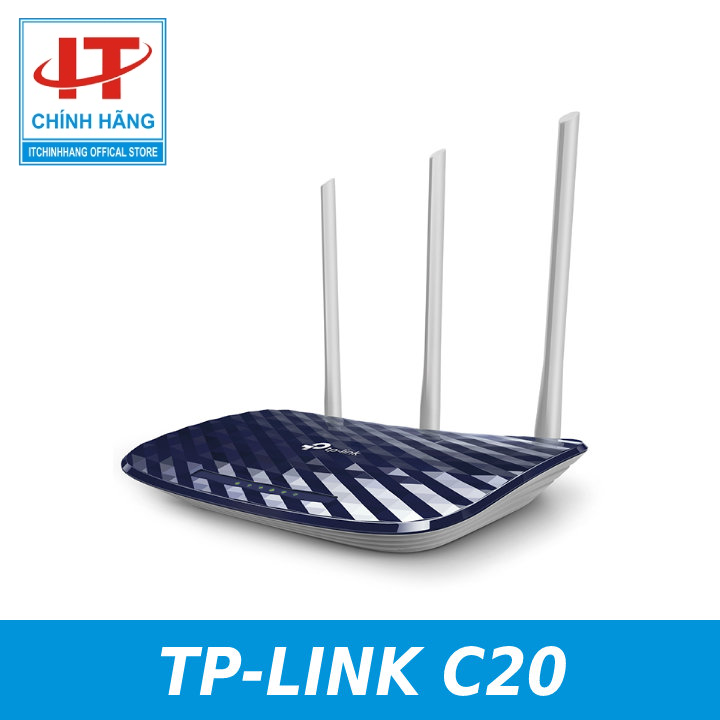 Bộ phát wifi router băng tần kép wi-fi tp-link ac750 - archer c20