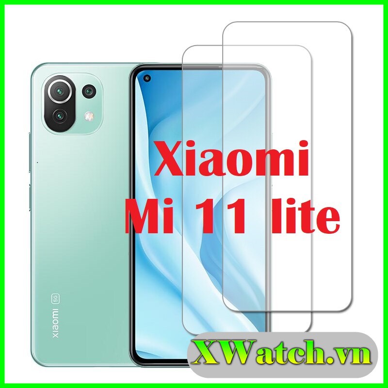Cường lực Xiaomi Mi 11 lite trong suốt ( tặng keo chống hở mép )