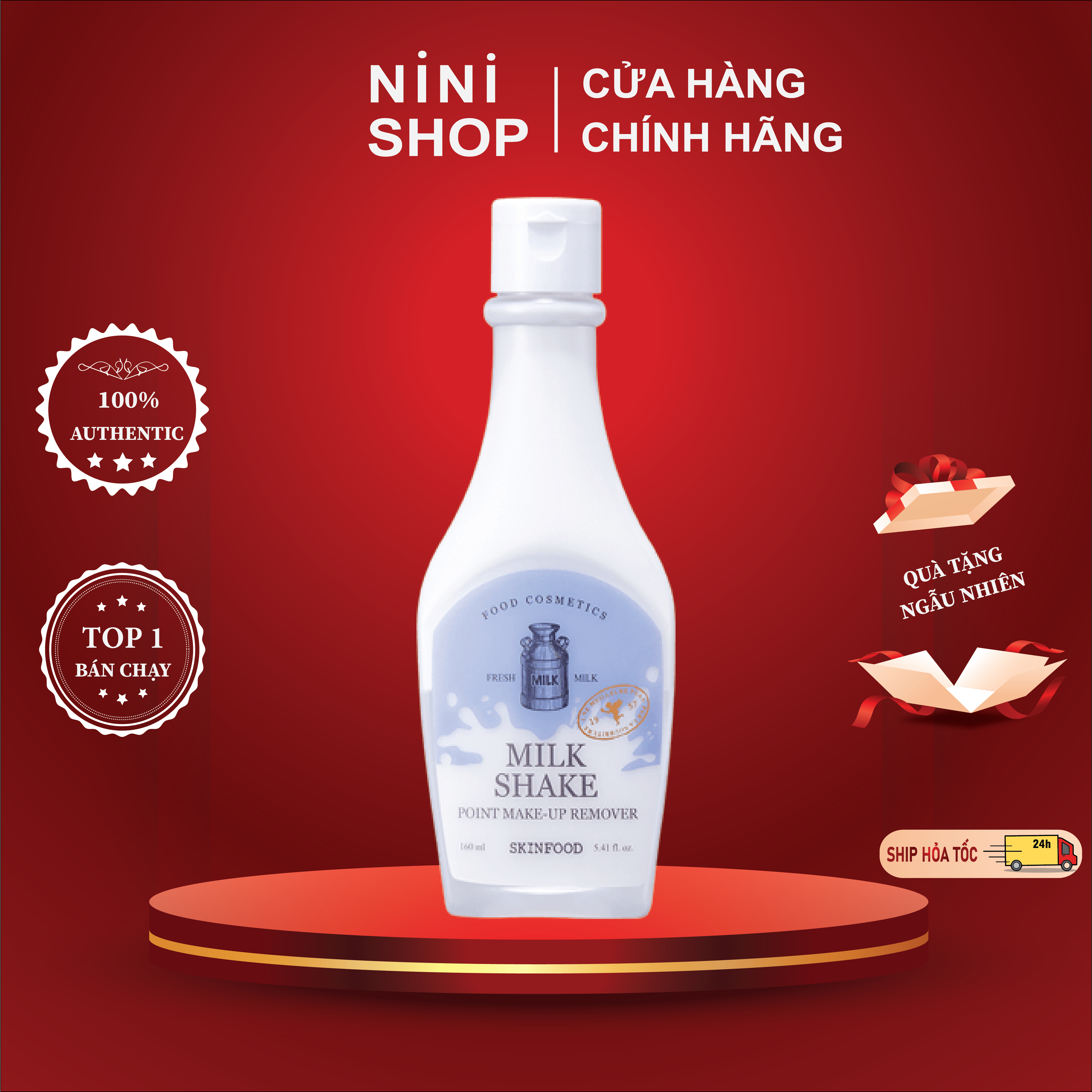 Milk Makeup Remover eye lip Skinfood milk shake point make-up remover 160ml