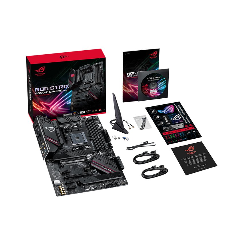 Mainboard ASUS ROG STRIX B550-F GAMING (WI-FI) (AMD B550, Socket AM4, ATX, 4 khe RAM DRR4)