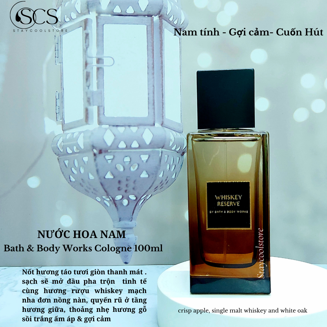 [Bill Mỹ- Đủ Mùi] Nước hoa nam giới Bath & Body Works Eau De Cologne 100ml