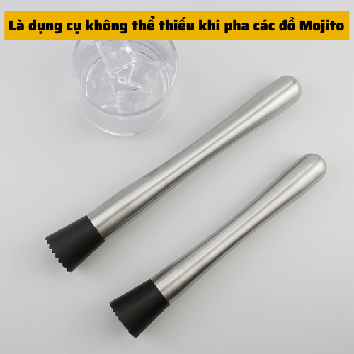 [ ĐỔI TRẢ 10 NGÀY ] Chày dầm pha chế cocktail Inox cao cấp chày bar chuyên dụng dầm hoa quả dụng cụ nghiền khuấy pha chế đồ uống tiện lợi [ Big Dream Coffee ]