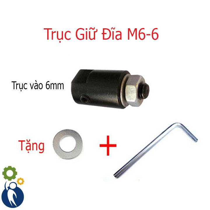 Trục giữ đĩa m6-6, đường kính đầu vào 6mm