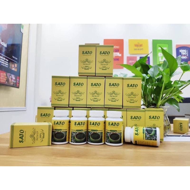 Tảo Xoắn SATO dạng bột(Cấy tảo nano trắng sáng da)
