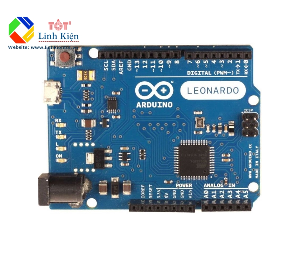 Arduino Leonardo ATmega32u4 - tặng kèm cáp dữ kiệu