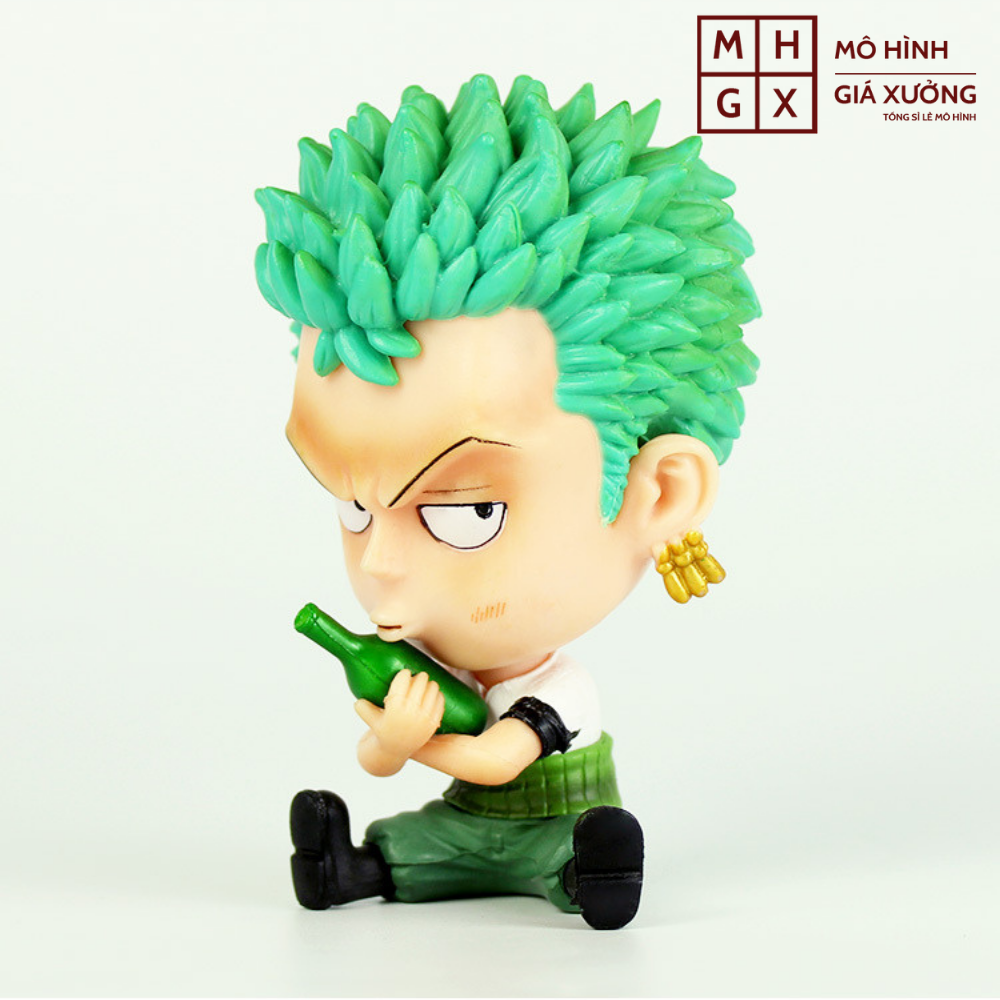 [Hoàn Tiền 10%]Mô hình Roronoa Zoro Chibi Cao 9 cm -Tượng Figure One Piece