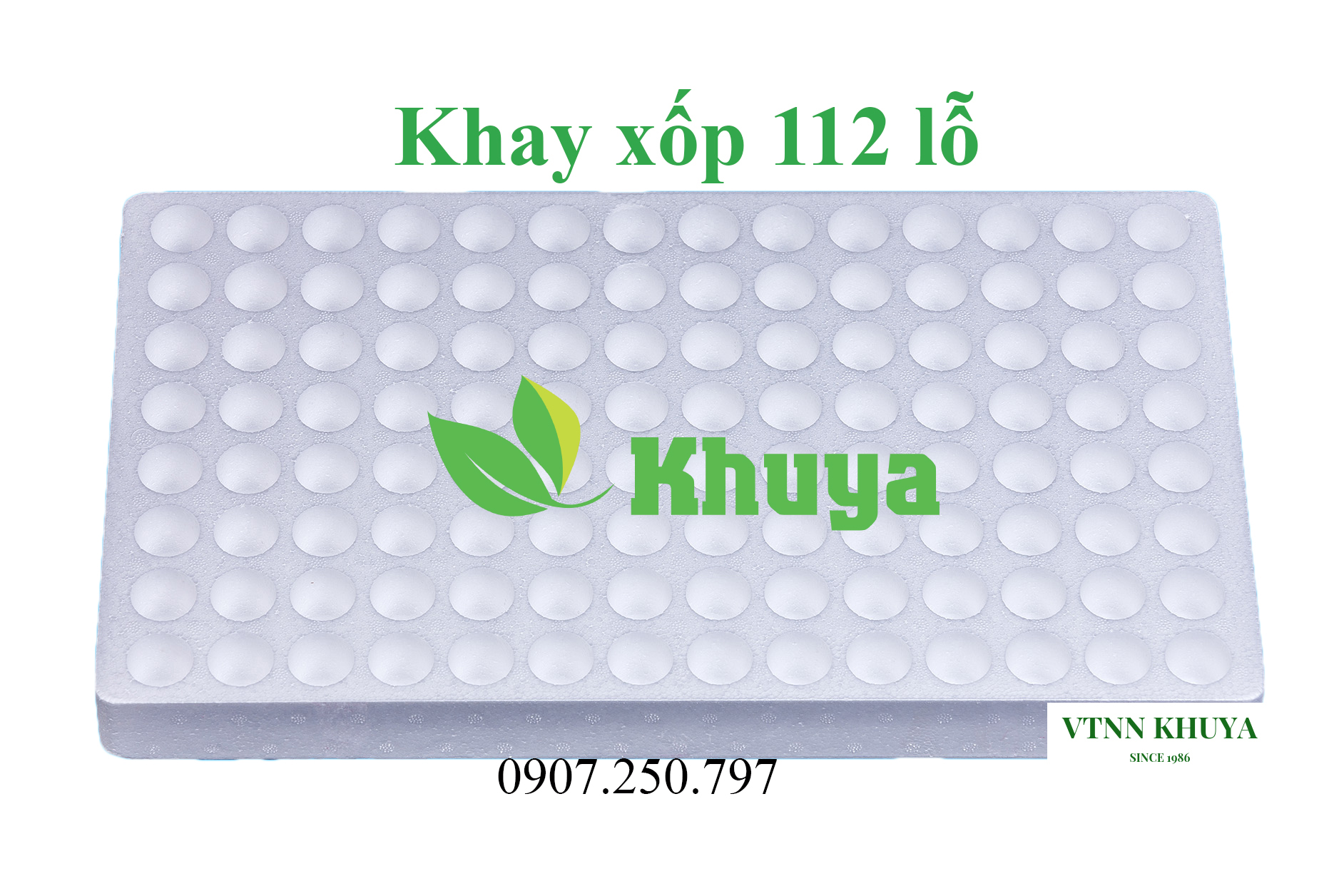 Khay xốp ươm hạt 112 lỗ