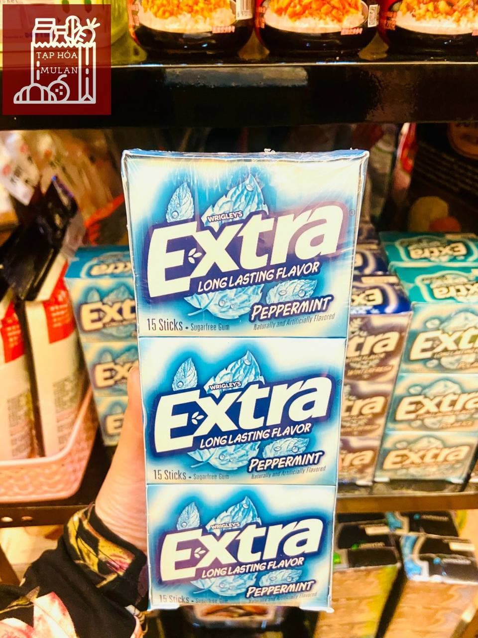 Kẹo gum Extra bạc hà không đường - Mỹ