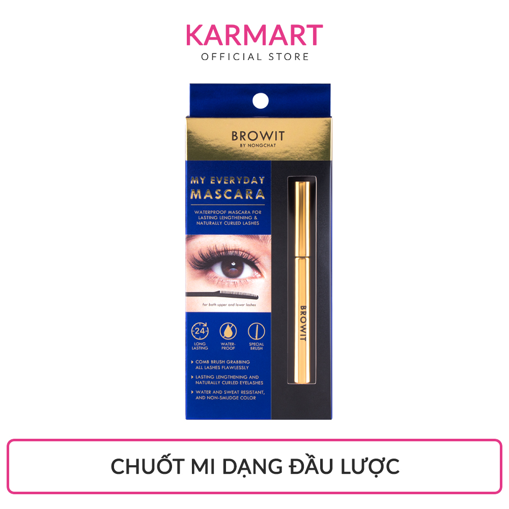 Chuốt kéo dài và cong mi dạng đầu lược Browit My Everyday Mascara 5.5g