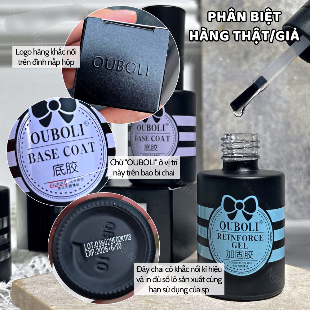 Base, top, cứng móng OUBOLI chính hãng 20ml