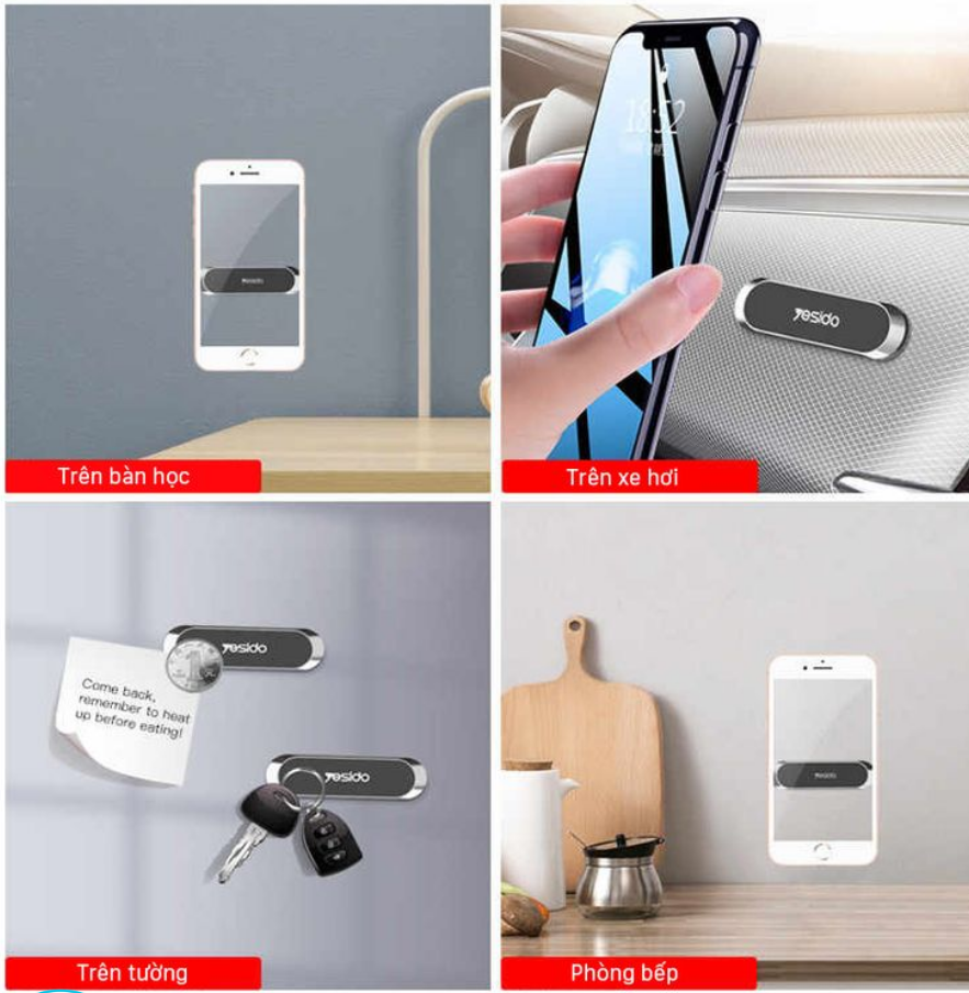 Giá đỡ điện thoại nam châm YESIDO C55