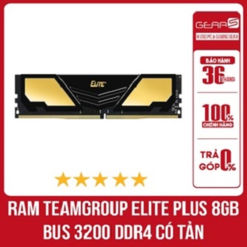 Bảng giá Ram TEAMGROUP Elite Plus 8GB Bus 3200 DDR4 có tản - Bảo hành chính hãng 36 Tháng Phong Vũ
