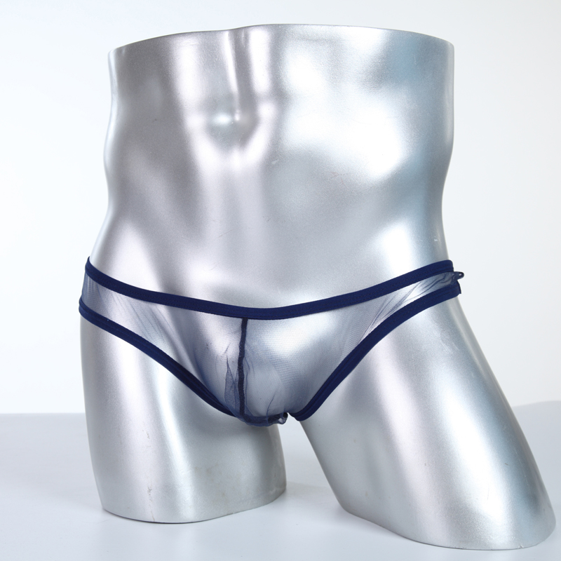 【MOMLOVE】 Breathable and Stylish See Through Briefs for Men Low Rise T Back Design