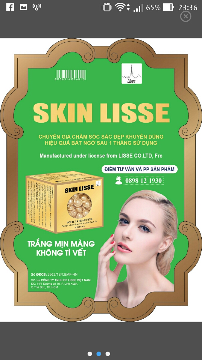 SKIN LISSE DƯỠNG DA CAO CẤP ( HỘP 20 VIÊN )