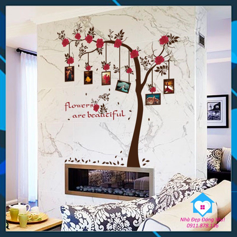 Decal Dán Tường Cây Cổ Thụ treo tranh Ảnh