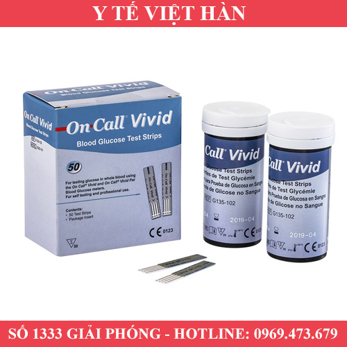 Que thử đường huyết on call vivid - hộp 25 que