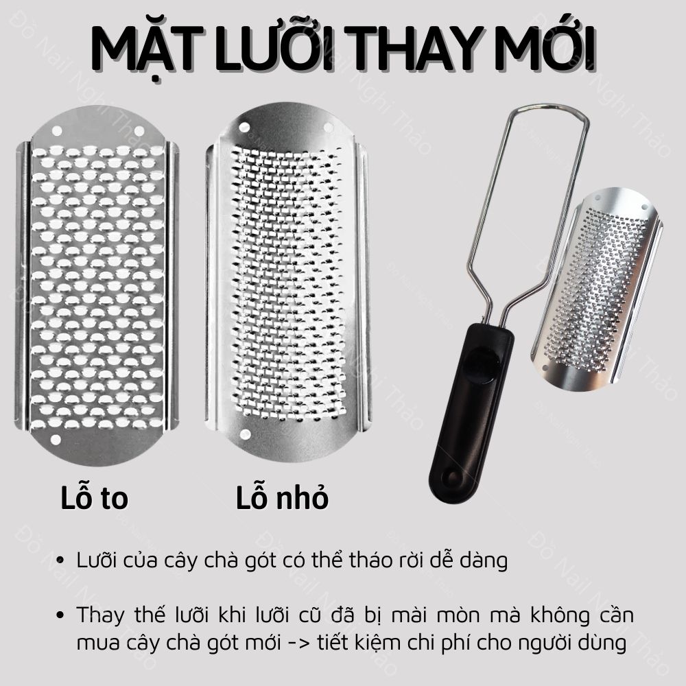 Dụng cụ chà gót chân inox