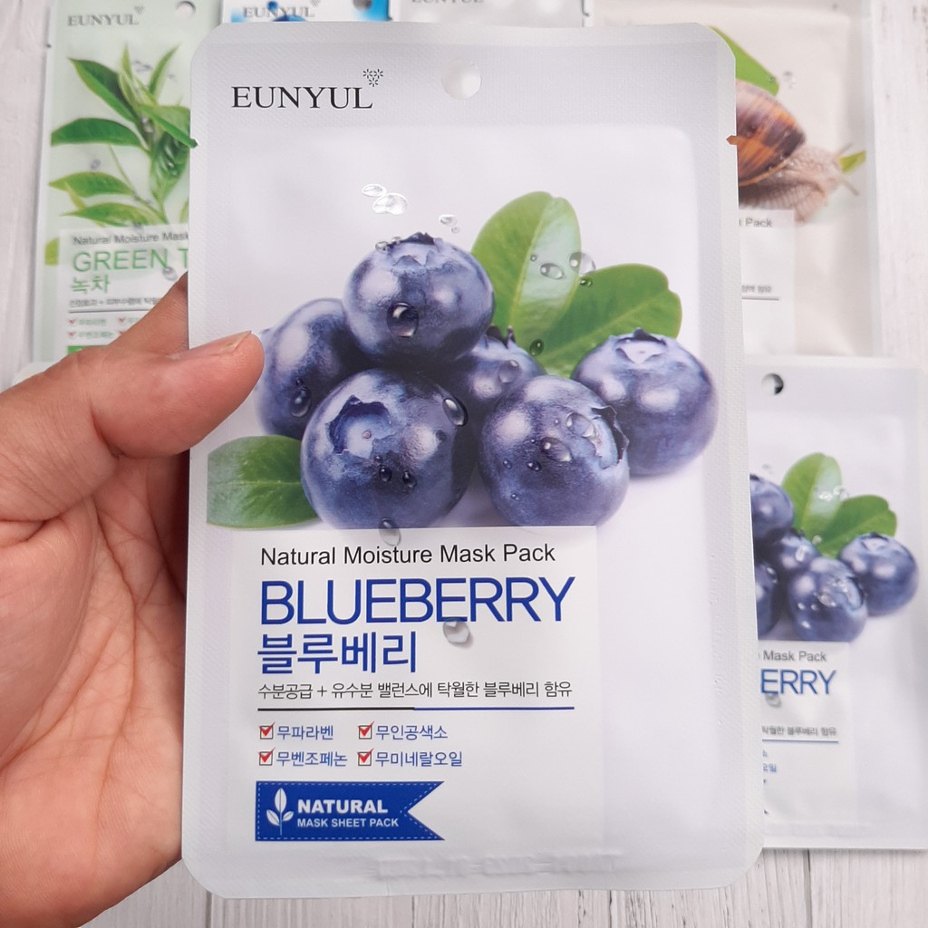 Mặt Nạ Eunyul Natural Moisture Mask Pack cấp ẩm dưỡng trắng sáng Da