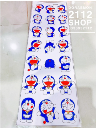 tem xe, tem dán, Sticker dán xe DORAEMON 20cm x 60cm