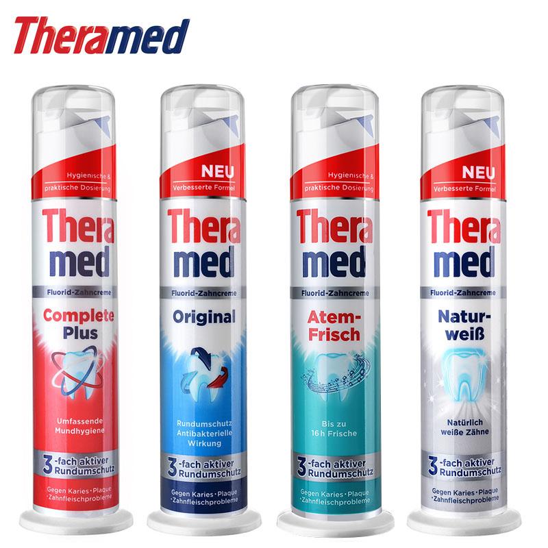 Kem đánh răng Theramed  naturweiß dạng ống 100ml - Đức