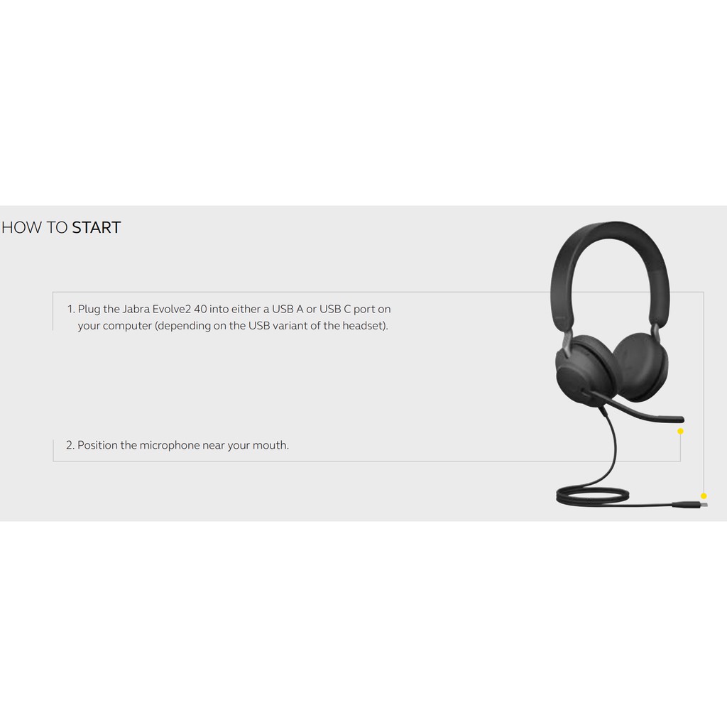 [HEADSET] Tai nghe Jabra Evolve2 40 Stereo