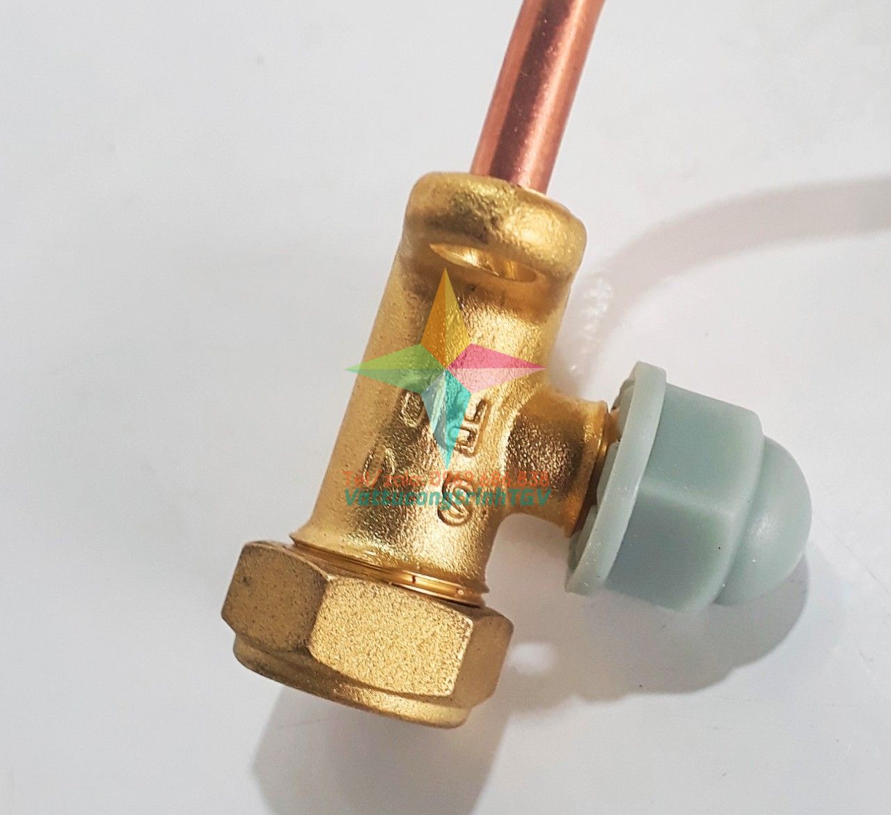 Van khóa Gas cục nóng Điều hòa D6mm