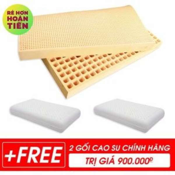 (HOT) COMBO 8 MÓN NỆM CAO SU 100% THIÊN NHIÊN HOÀNG LONG 1M6X2MX10CM