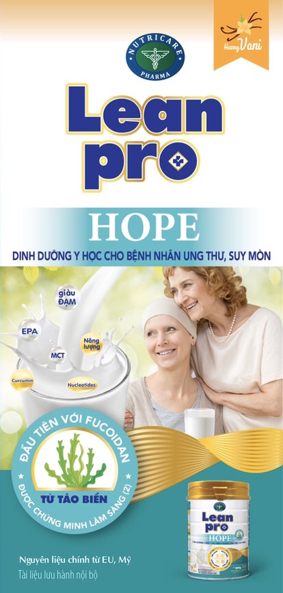 [HCM]Sữa LeanPro Hope 400g ( Dinh dưỡng cho bệnh ung thư suy mòn)