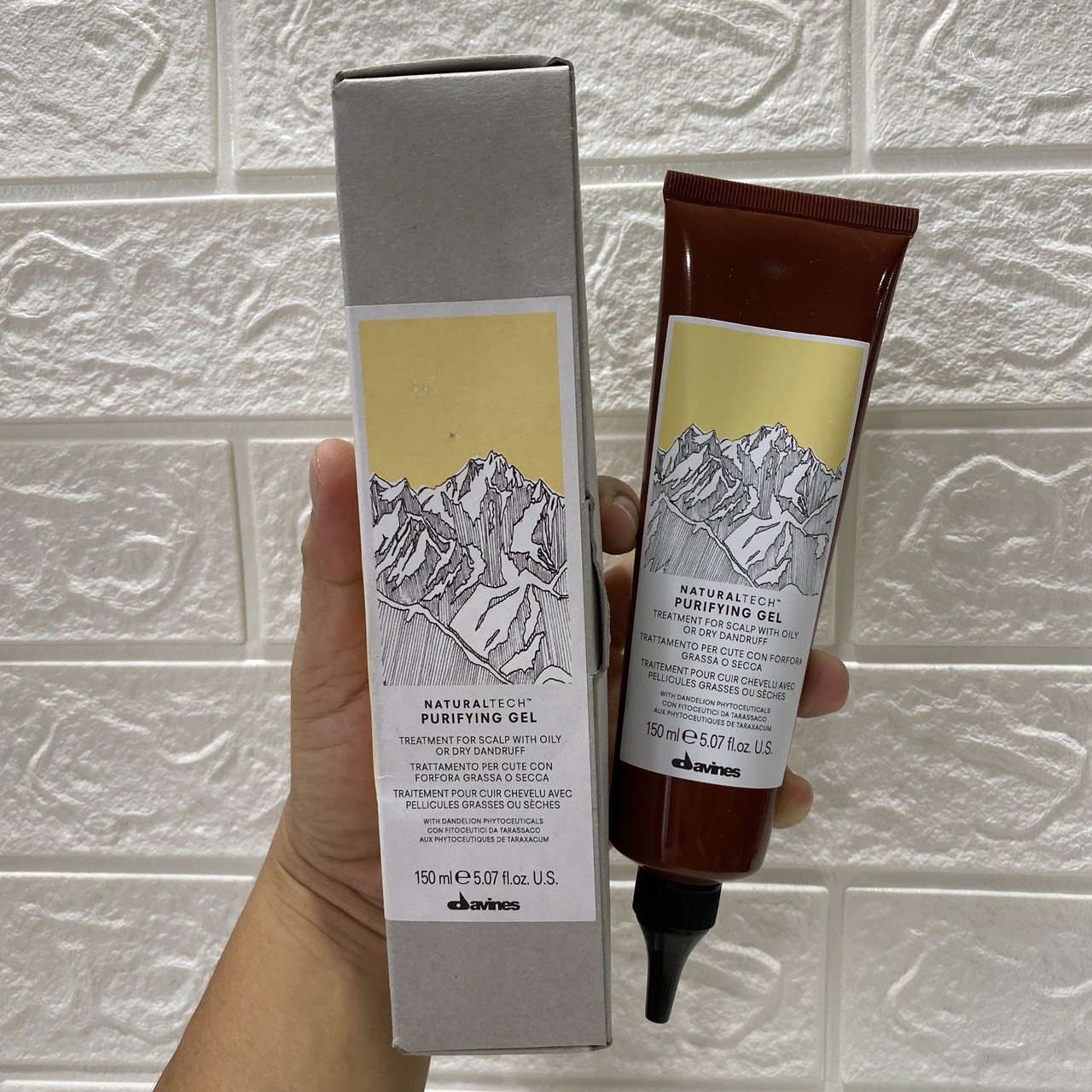 Gel CHỐNG VÀ hạn chế GÀU dành cho da đầu bị gàu khô hay ướt DAVINES PURIFYING Gel 150ml NEW