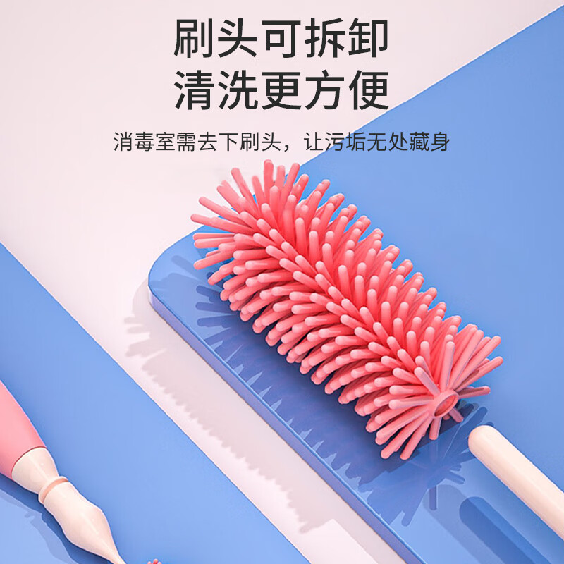 Cọ bình sữa silicon, cây cọ silicon vệ sinh bình sữa