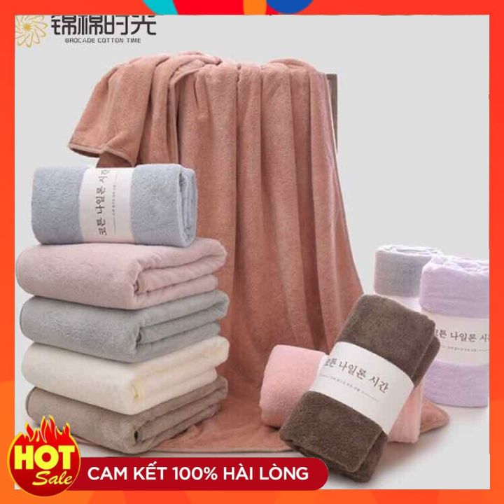 [HCM]Khăn tắm Hàn Quốc loại lớn 140 x 70cm