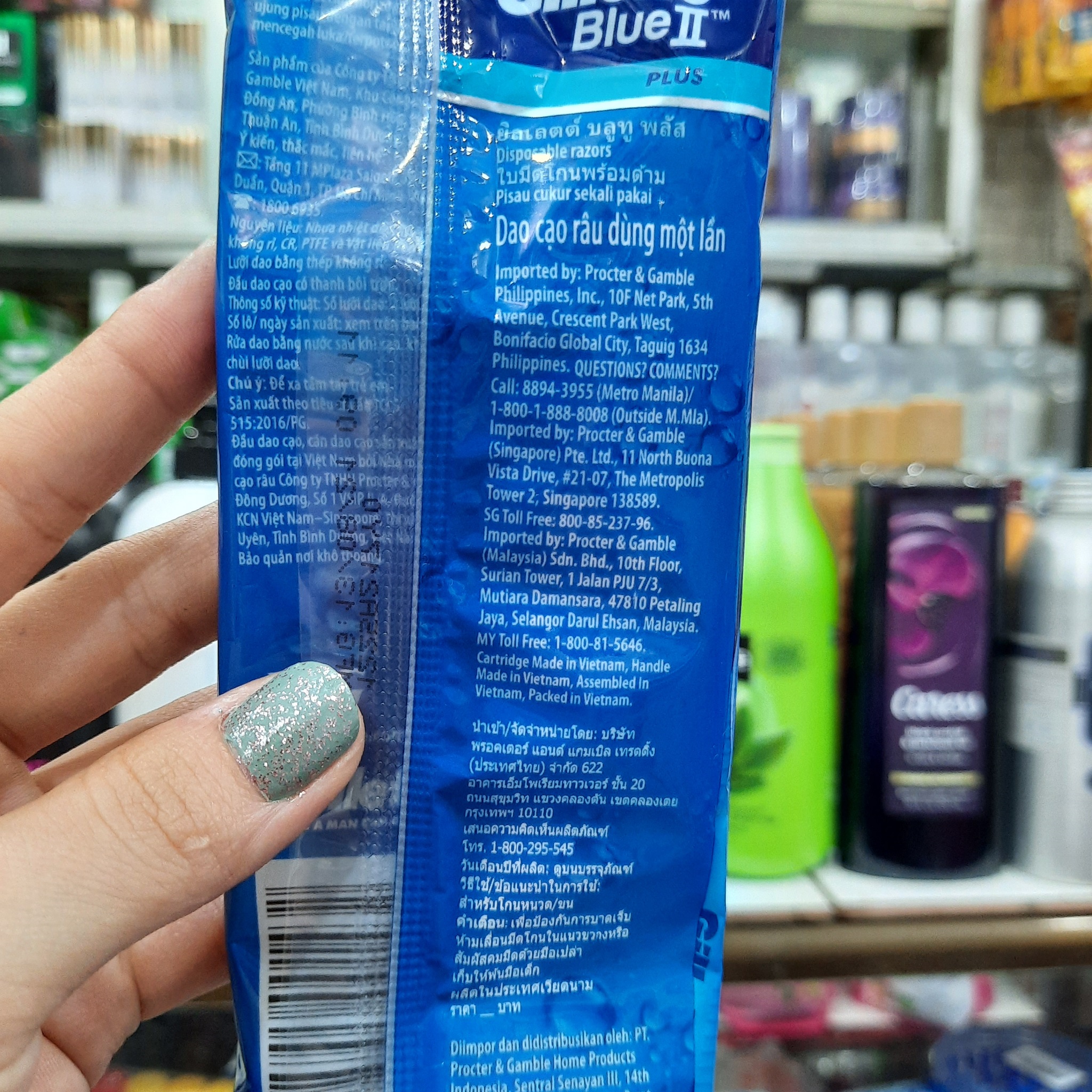 Bịch 2 cây dao cạo râu 2 lưỡi Gillette Blue II Plus Fixed