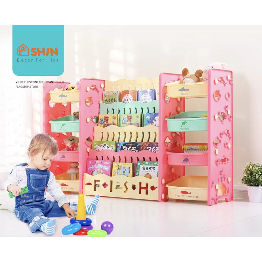 [TẶNG MŨ CHỐNG DỊCH] Kệ sách giá sách và kệ đồ chơi cho bé