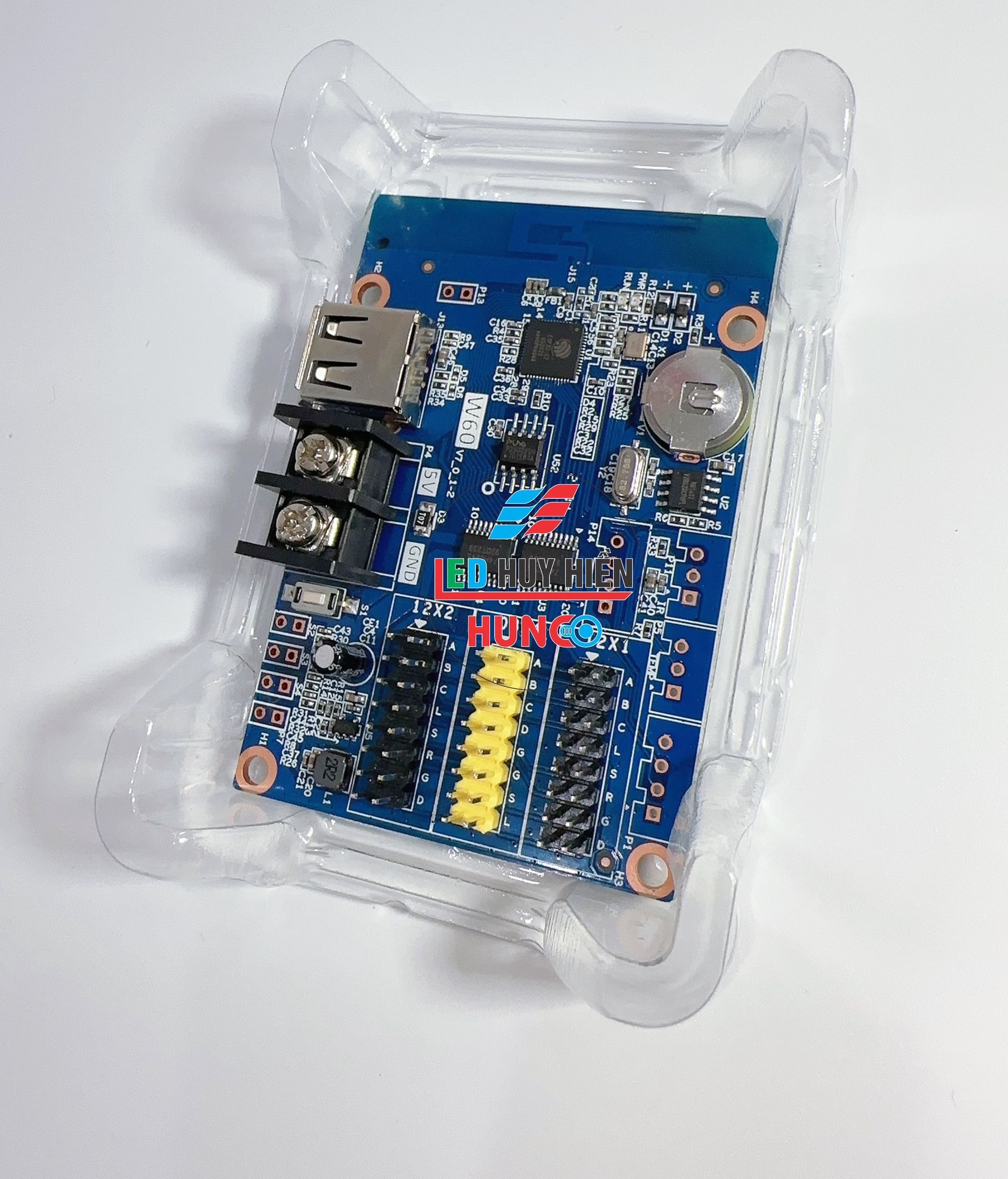 Mạch HD W60 (USB WIFI) hỗ trợ 2 tầng module led 13 màu
