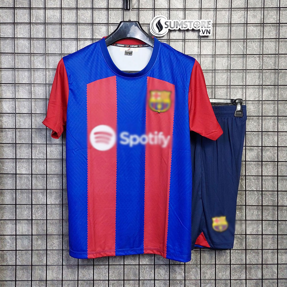 [HCM]Áo Thể Thao Bóng Đá CLB Barca Sân Nhà - Bộ Đồ Đá Banh 2022 2023 Vải Thun Lạnh Cao Cấp