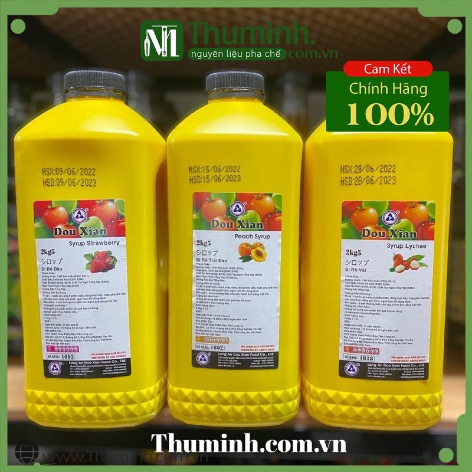 Siro Douxian (Hàng Huy) 2.5Kg Có Đủ Mùi Vị