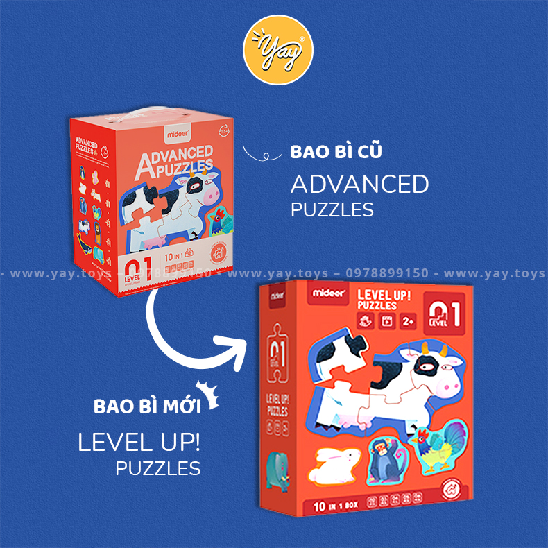 Bộ Xếp Hình Mideer Nâng Cao Advanced Puzzle 8 Cấp Độ - MIDEER