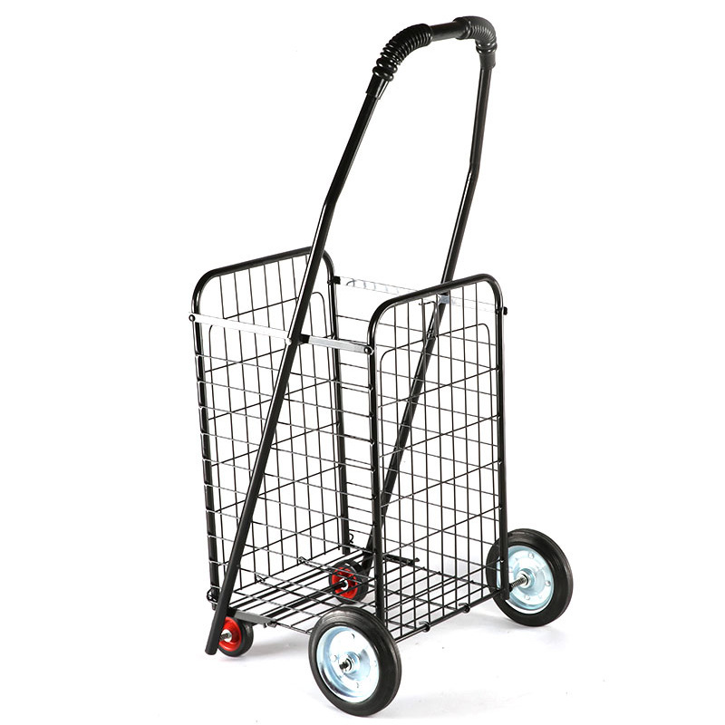 Xe đi chợ có giỏ hàng cao cấp cỡ lớn- XDC02-đen