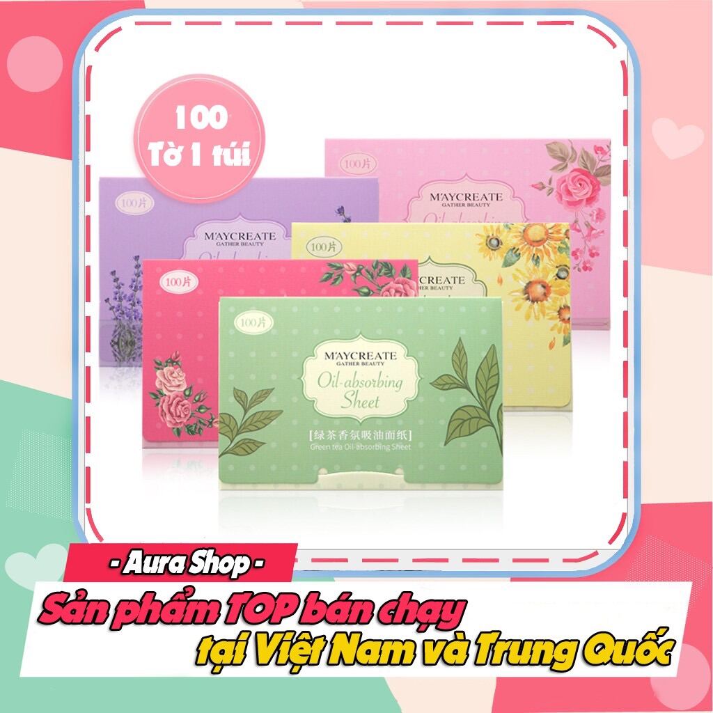 [Freeship] Giấy Thấm Dầu 100 tờ Maycreate GTD100